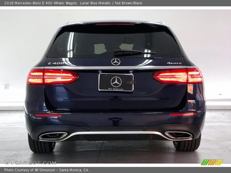 Lunar Blue Metallic / Nut Brown/Black 2018 Mercedes-Benz E 400 4Matic Wagon