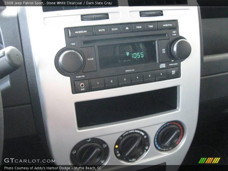 Stone White Clearcoat / Dark Slate Gray 2008 Jeep Patriot Sport