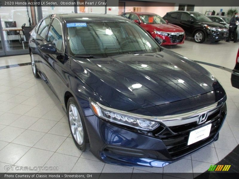 Obsidian Blue Pearl / Gray 2020 Honda Accord LX Sedan