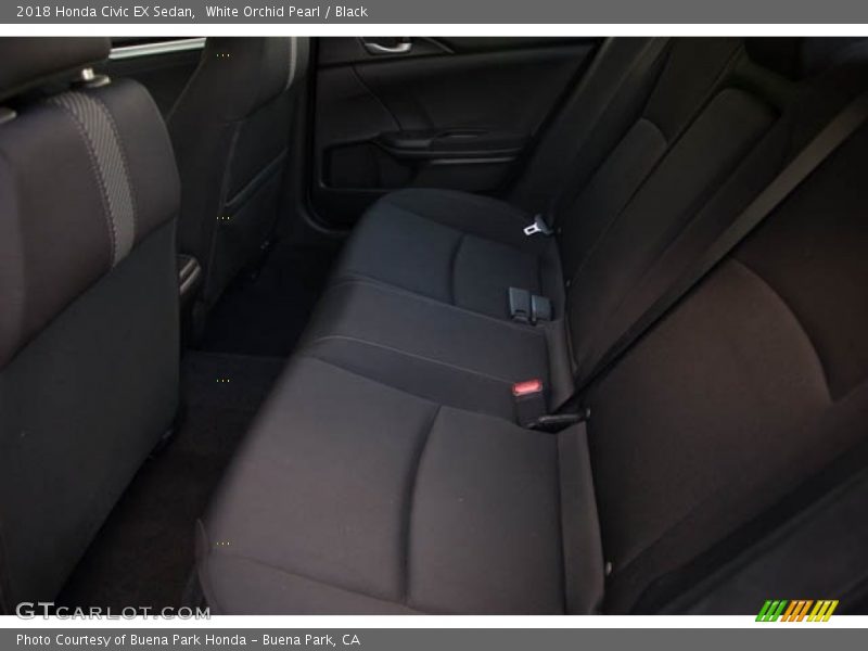 White Orchid Pearl / Black 2018 Honda Civic EX Sedan