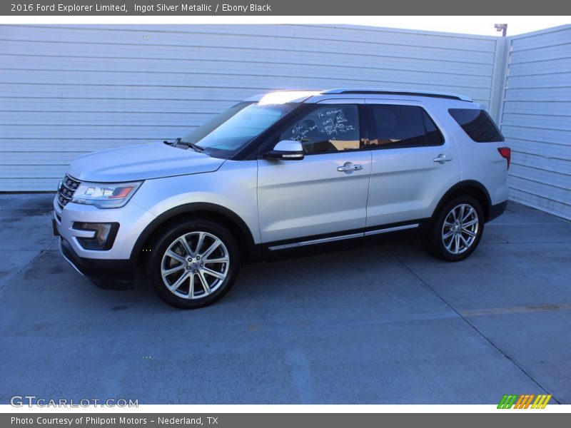 Ingot Silver Metallic / Ebony Black 2016 Ford Explorer Limited