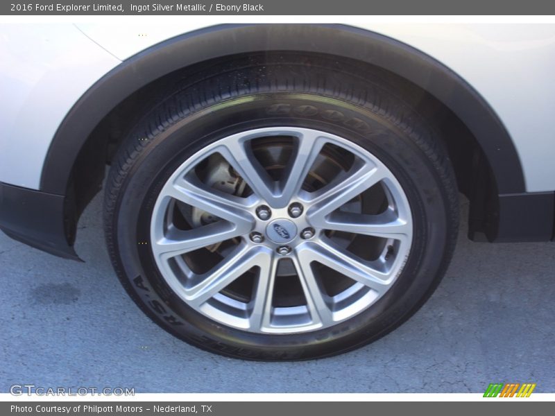 Ingot Silver Metallic / Ebony Black 2016 Ford Explorer Limited
