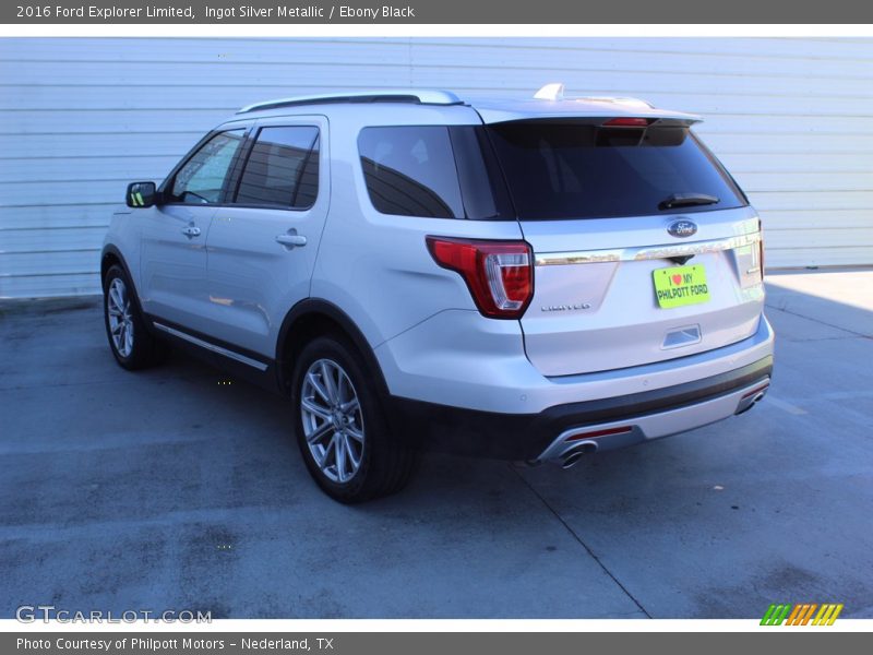 Ingot Silver Metallic / Ebony Black 2016 Ford Explorer Limited