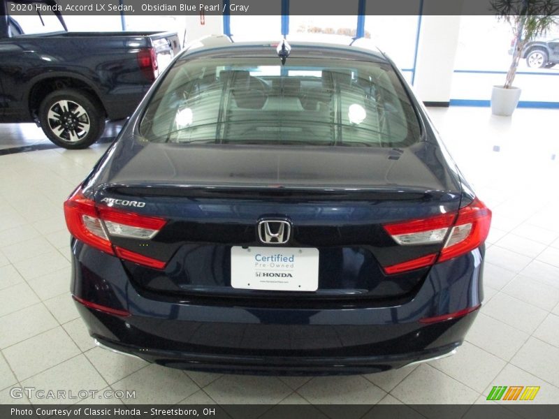 Obsidian Blue Pearl / Gray 2020 Honda Accord LX Sedan