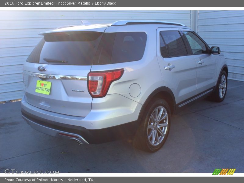 Ingot Silver Metallic / Ebony Black 2016 Ford Explorer Limited