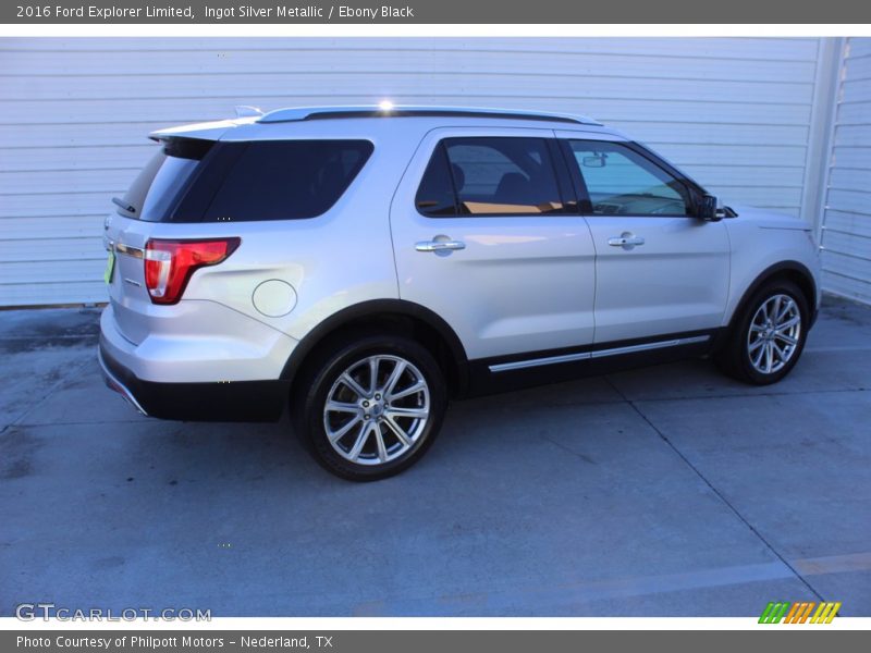 Ingot Silver Metallic / Ebony Black 2016 Ford Explorer Limited