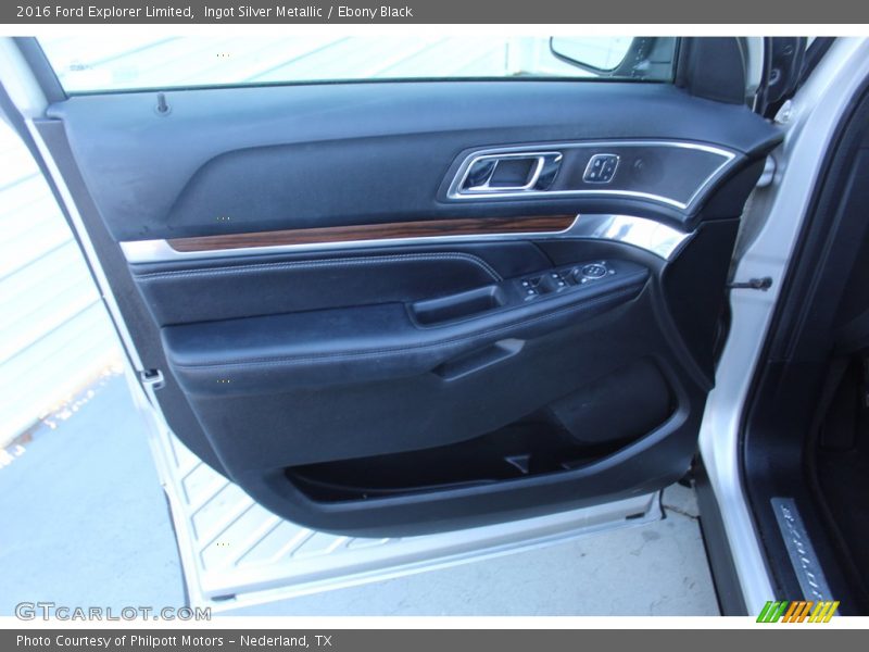 Ingot Silver Metallic / Ebony Black 2016 Ford Explorer Limited