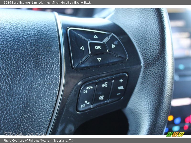 Ingot Silver Metallic / Ebony Black 2016 Ford Explorer Limited