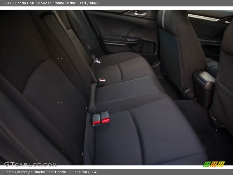 White Orchid Pearl / Black 2018 Honda Civic EX Sedan