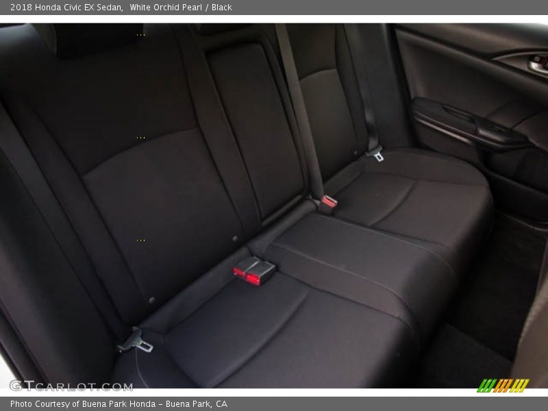 White Orchid Pearl / Black 2018 Honda Civic EX Sedan