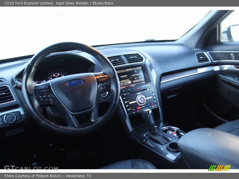 Ingot Silver Metallic / Ebony Black 2016 Ford Explorer Limited