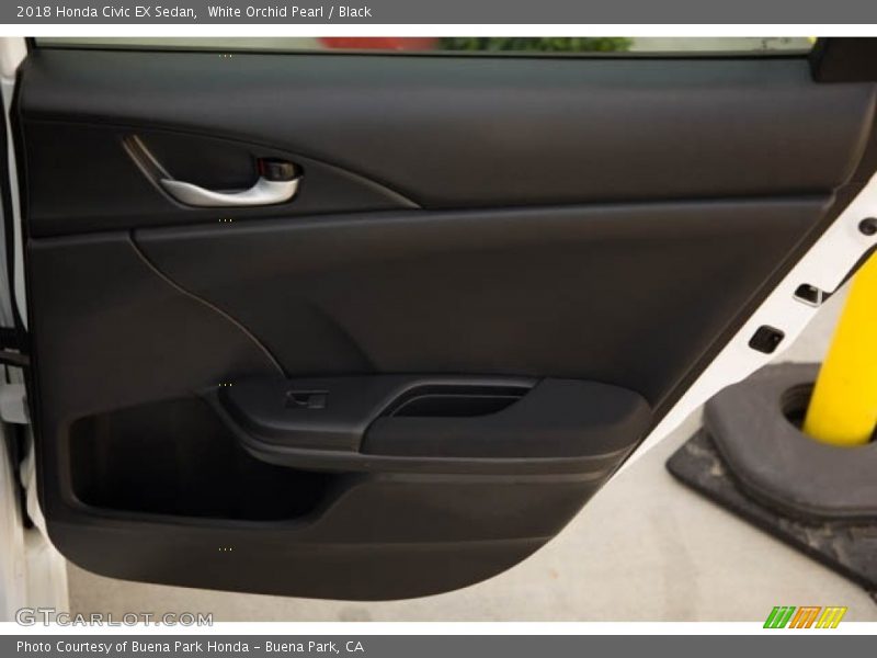 White Orchid Pearl / Black 2018 Honda Civic EX Sedan