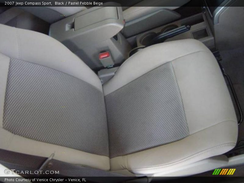 Black / Pastel Pebble Beige 2007 Jeep Compass Sport
