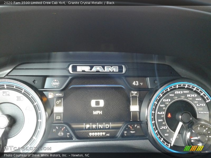 Granite Crystal Metallic / Black 2020 Ram 3500 Limited Crew Cab 4x4