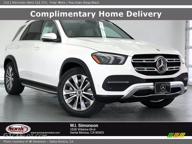 Polar White / Macchiato Beige/Black 2021 Mercedes-Benz GLE 350
