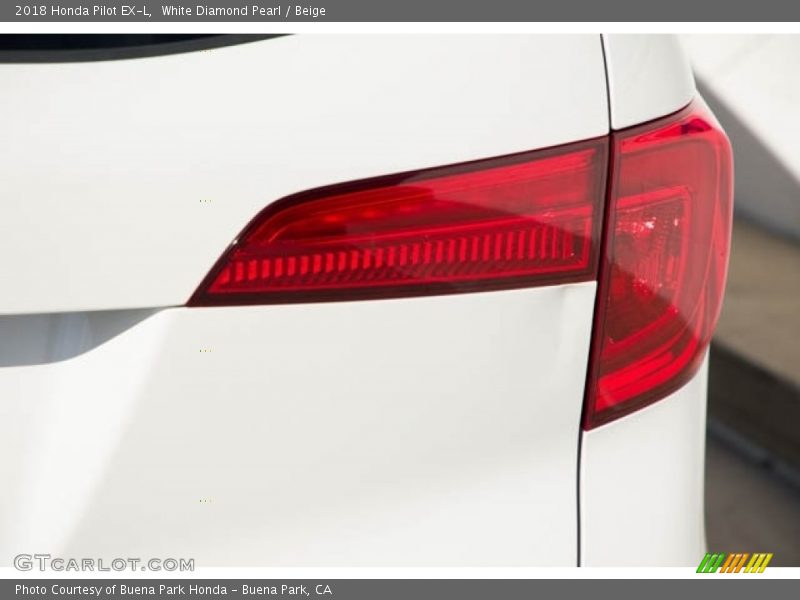 White Diamond Pearl / Beige 2018 Honda Pilot EX-L