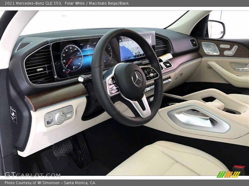 Polar White / Macchiato Beige/Black 2021 Mercedes-Benz GLE 350
