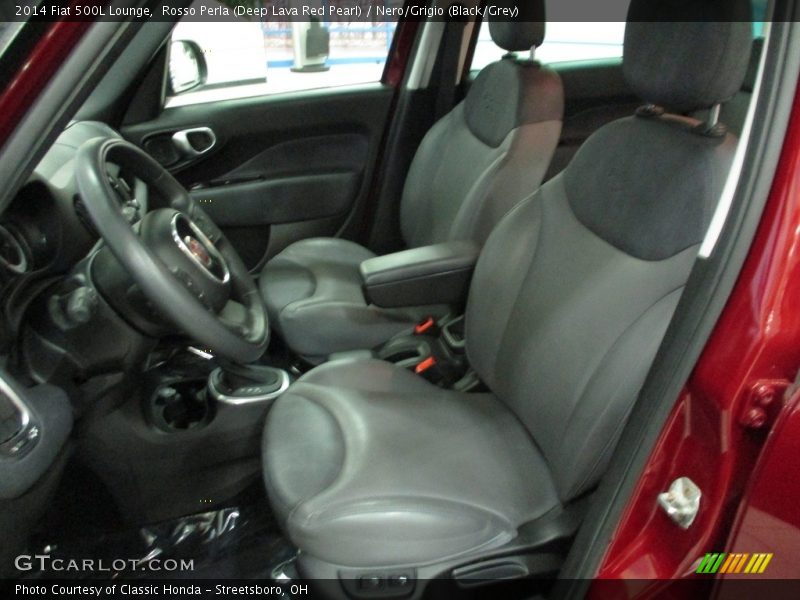 Rosso Perla (Deep Lava Red Pearl) / Nero/Grigio (Black/Grey) 2014 Fiat 500L Lounge