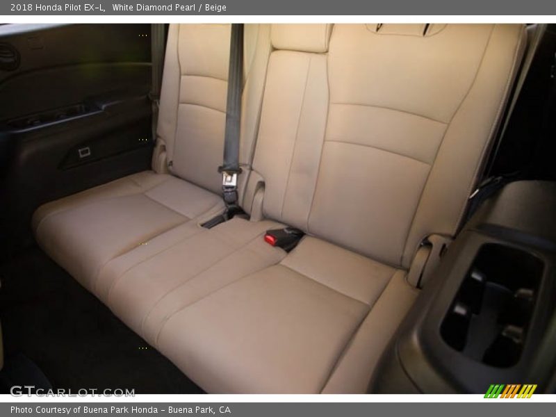White Diamond Pearl / Beige 2018 Honda Pilot EX-L