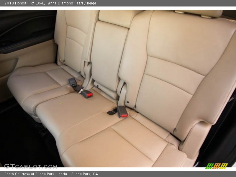White Diamond Pearl / Beige 2018 Honda Pilot EX-L