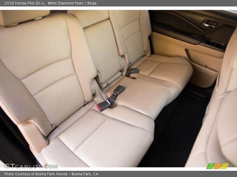 White Diamond Pearl / Beige 2018 Honda Pilot EX-L