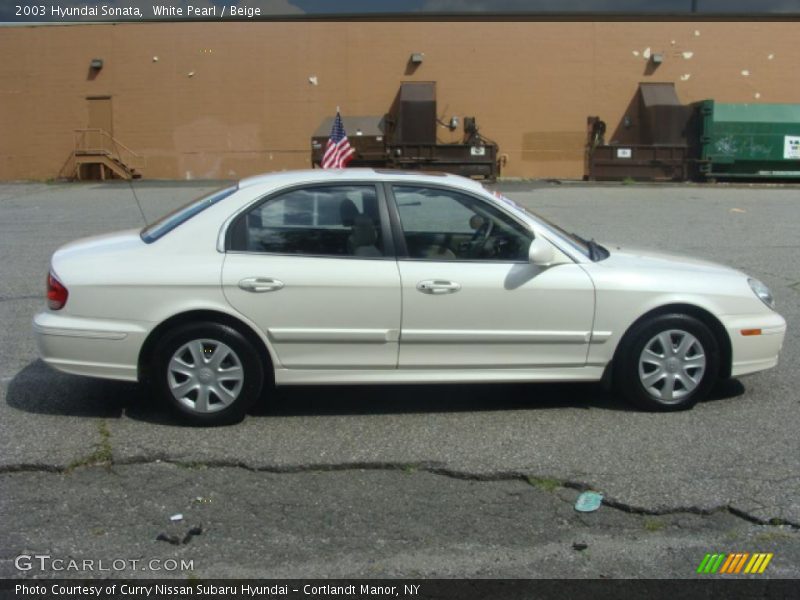 White Pearl / Beige 2003 Hyundai Sonata