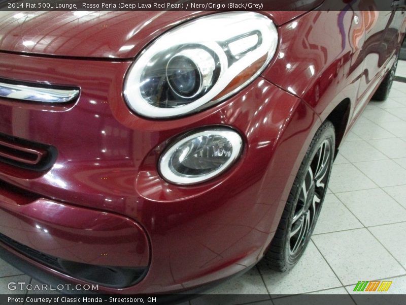 Rosso Perla (Deep Lava Red Pearl) / Nero/Grigio (Black/Grey) 2014 Fiat 500L Lounge