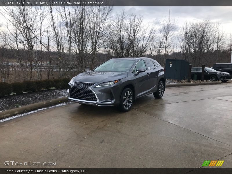 Nebula Gray Pearl / Parchment 2021 Lexus RX 350 AWD