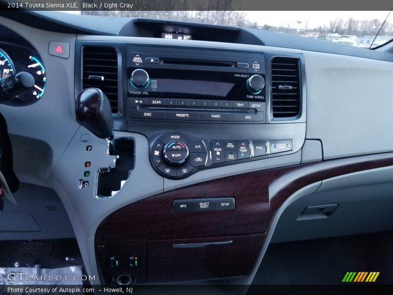 Black / Light Gray 2014 Toyota Sienna XLE