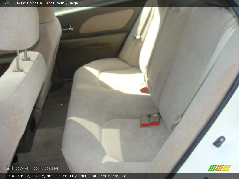 White Pearl / Beige 2003 Hyundai Sonata