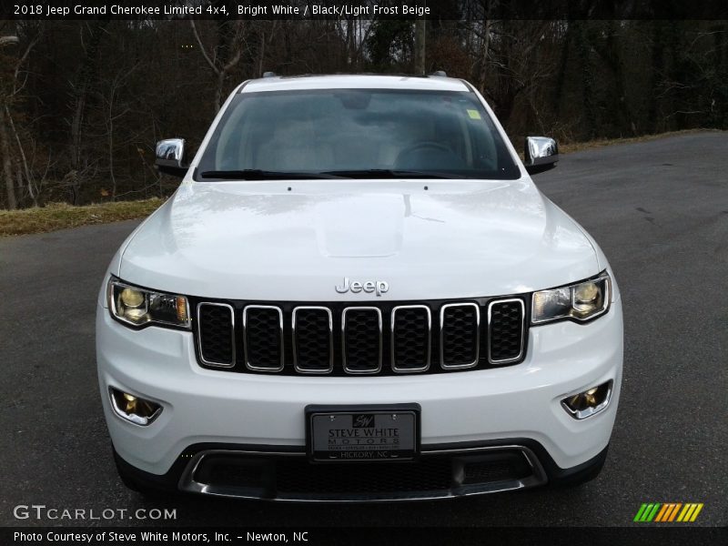 Bright White / Black/Light Frost Beige 2018 Jeep Grand Cherokee Limited 4x4