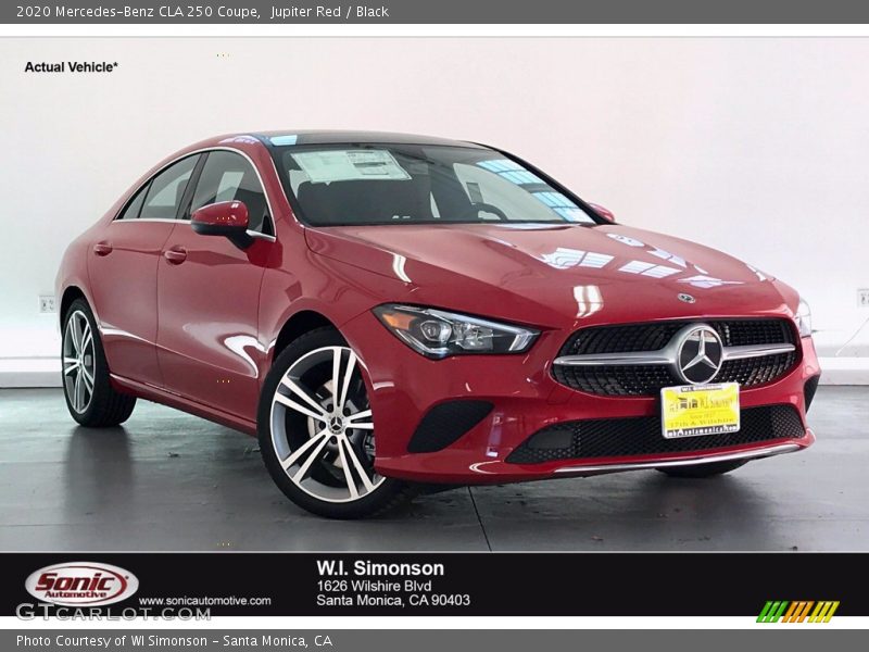 Jupiter Red / Black 2020 Mercedes-Benz CLA 250 Coupe