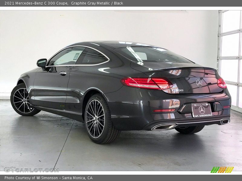 Graphite Gray Metallic / Black 2021 Mercedes-Benz C 300 Coupe