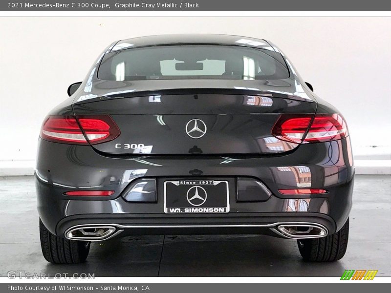 Graphite Gray Metallic / Black 2021 Mercedes-Benz C 300 Coupe