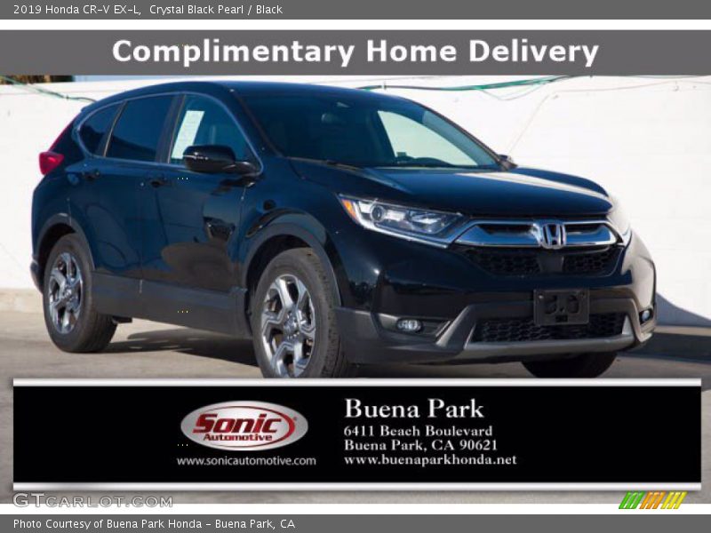 Crystal Black Pearl / Black 2019 Honda CR-V EX-L