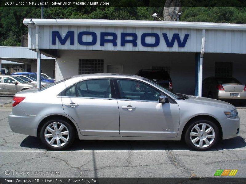 Silver Birch Metallic / Light Stone 2007 Lincoln MKZ Sedan
