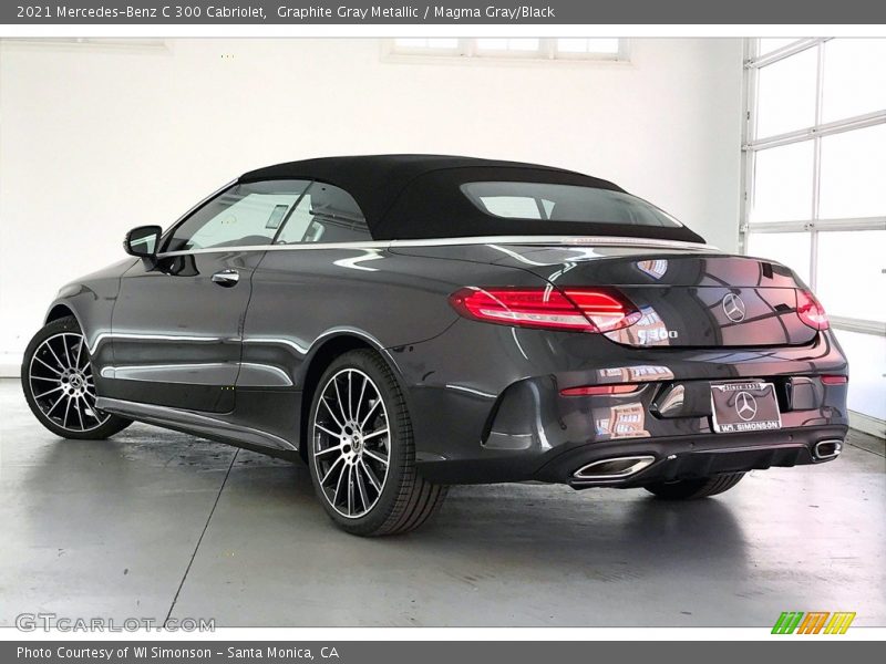 Graphite Gray Metallic / Magma Gray/Black 2021 Mercedes-Benz C 300 Cabriolet