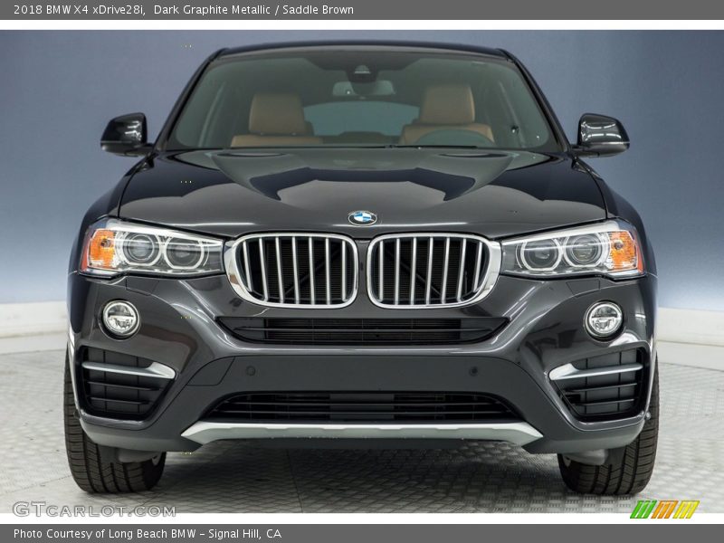 Dark Graphite Metallic / Saddle Brown 2018 BMW X4 xDrive28i