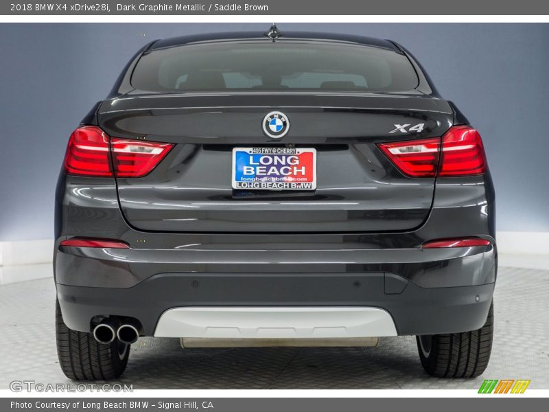 Dark Graphite Metallic / Saddle Brown 2018 BMW X4 xDrive28i
