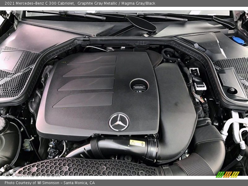 Graphite Gray Metallic / Magma Gray/Black 2021 Mercedes-Benz C 300 Cabriolet