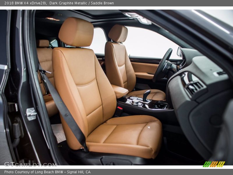 Dark Graphite Metallic / Saddle Brown 2018 BMW X4 xDrive28i