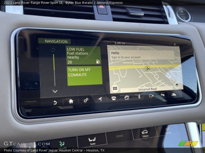 Navigation of 2021 Range Rover Sport SE