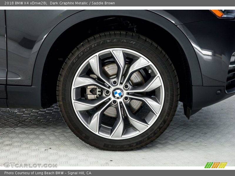 Dark Graphite Metallic / Saddle Brown 2018 BMW X4 xDrive28i