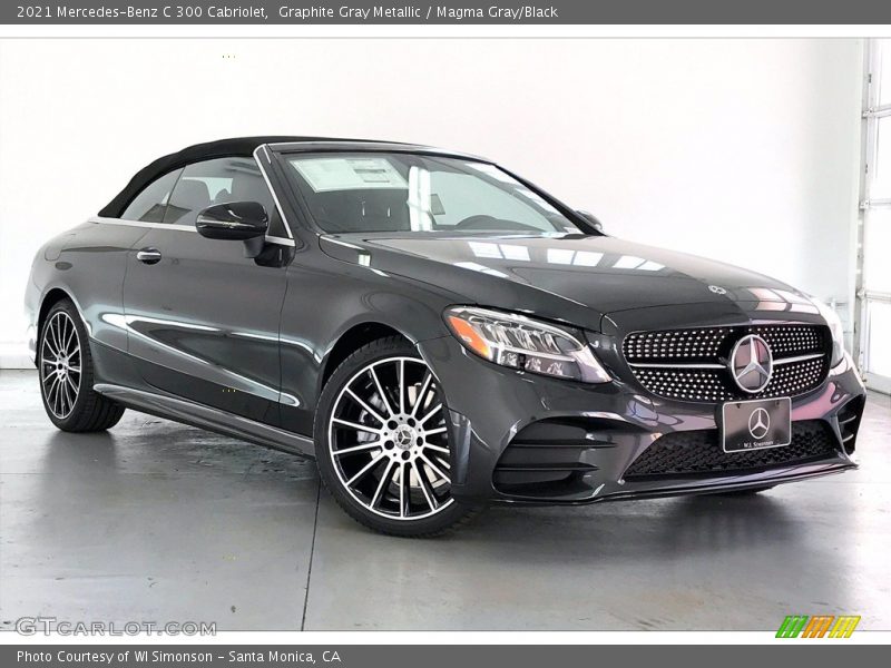 Graphite Gray Metallic / Magma Gray/Black 2021 Mercedes-Benz C 300 Cabriolet