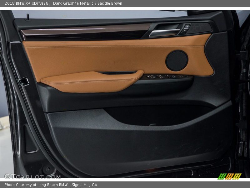 Dark Graphite Metallic / Saddle Brown 2018 BMW X4 xDrive28i