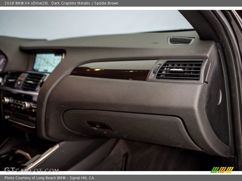 Dark Graphite Metallic / Saddle Brown 2018 BMW X4 xDrive28i