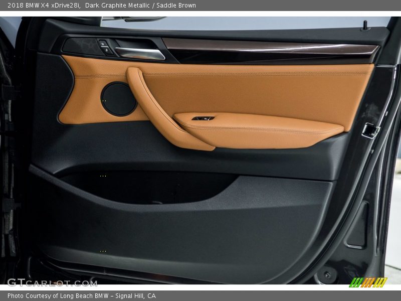 Dark Graphite Metallic / Saddle Brown 2018 BMW X4 xDrive28i