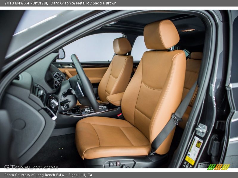 Dark Graphite Metallic / Saddle Brown 2018 BMW X4 xDrive28i