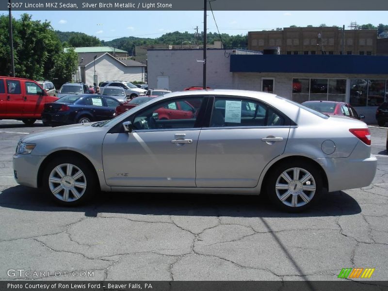 Silver Birch Metallic / Light Stone 2007 Lincoln MKZ Sedan