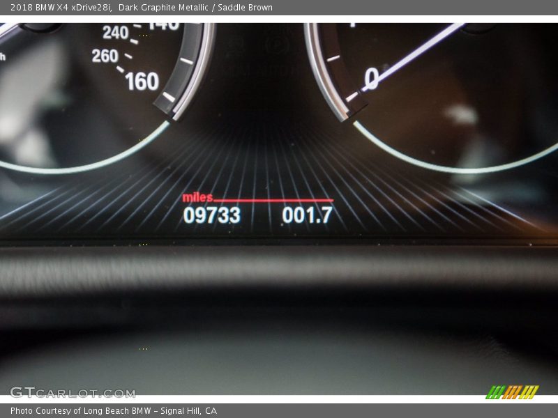 Dark Graphite Metallic / Saddle Brown 2018 BMW X4 xDrive28i